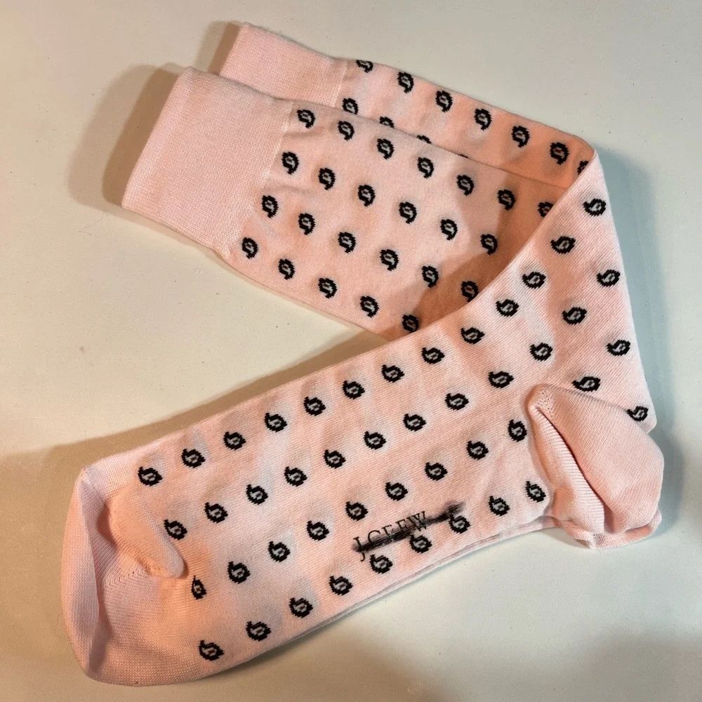 J.Crew Paisley critter socks